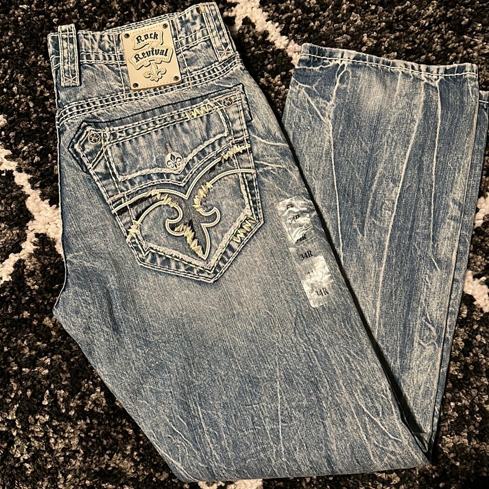 Men’s rock revival jeans